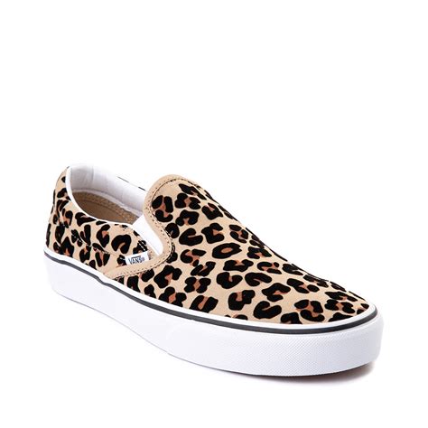 leopard vans slip ons